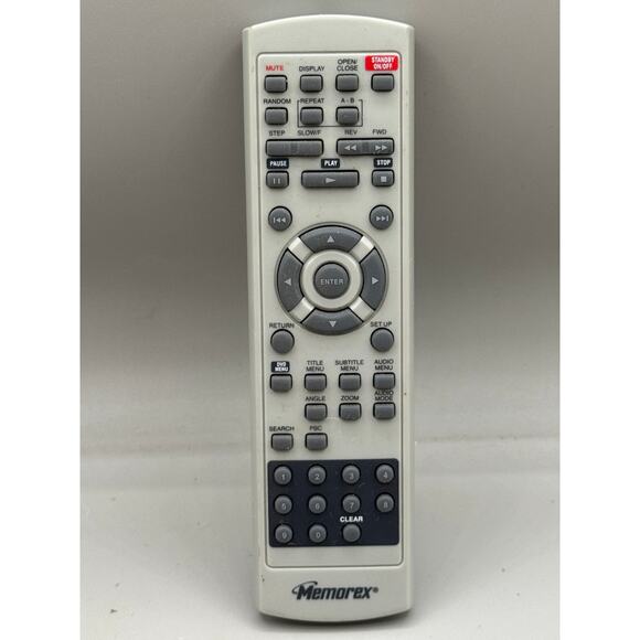 Memorex Gray Genuine OEM Replacement DVD Player Remote Control - Picture 1 of 2